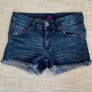 Girls Paper Denim & Cloth Shorts